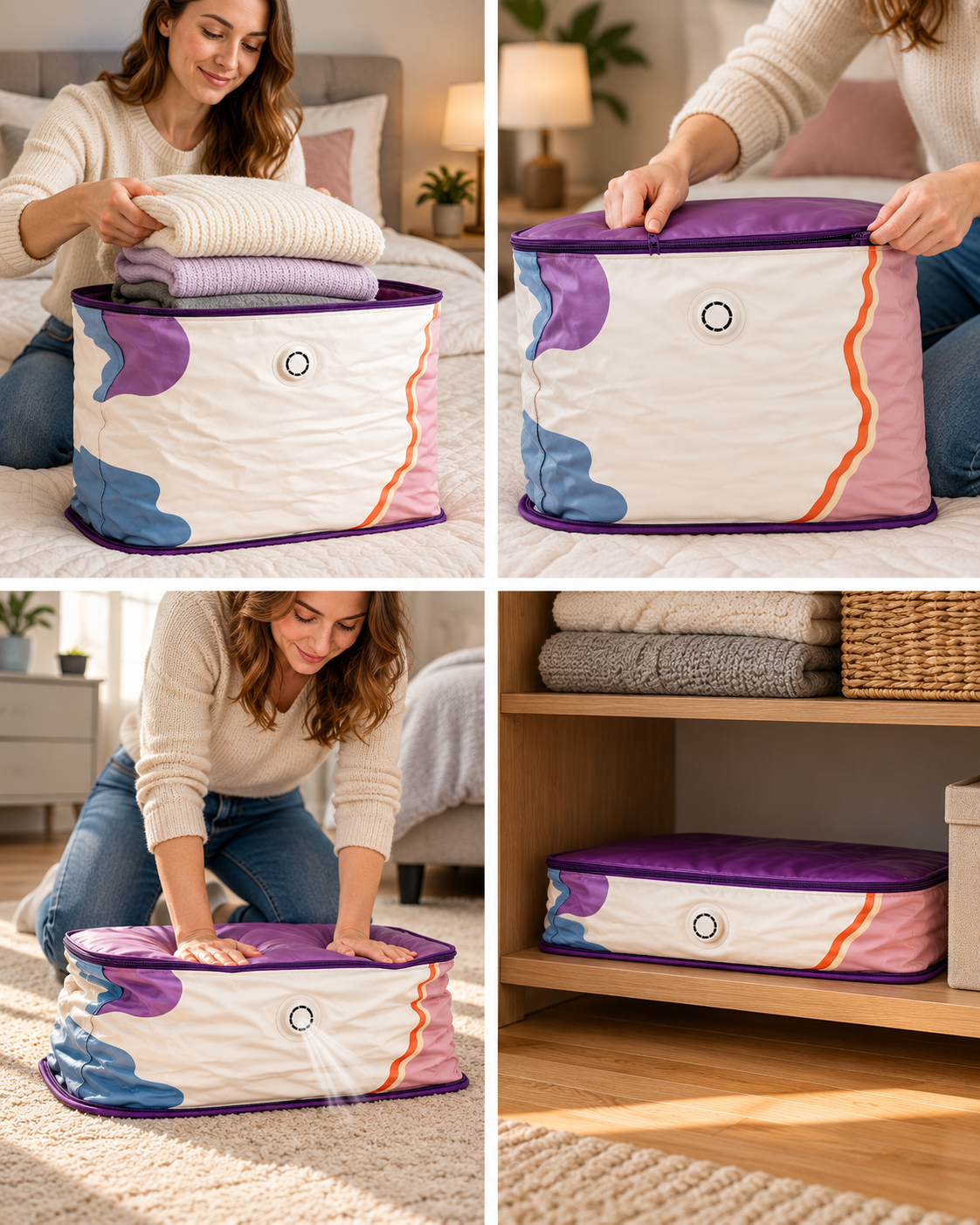 2026 HOT SALEš„„ 50% OFF! š„NoāPump Vacuum Storage Bags ā Press & seal, no pump needed.