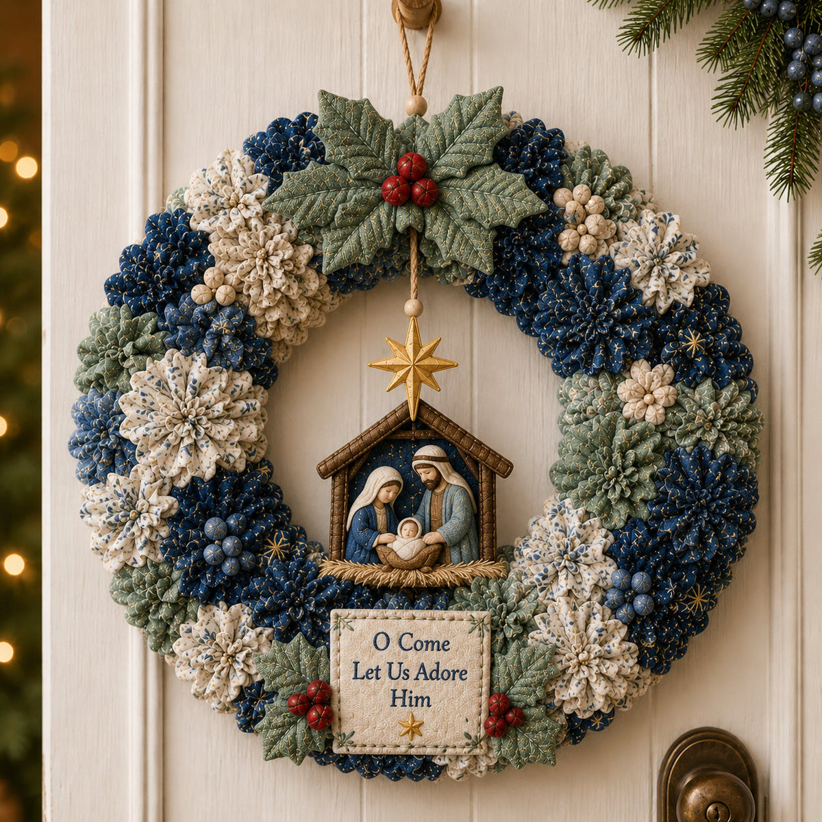 49% Off Last Day 🍅 3D Fabric Poke Wreath DIY Kit