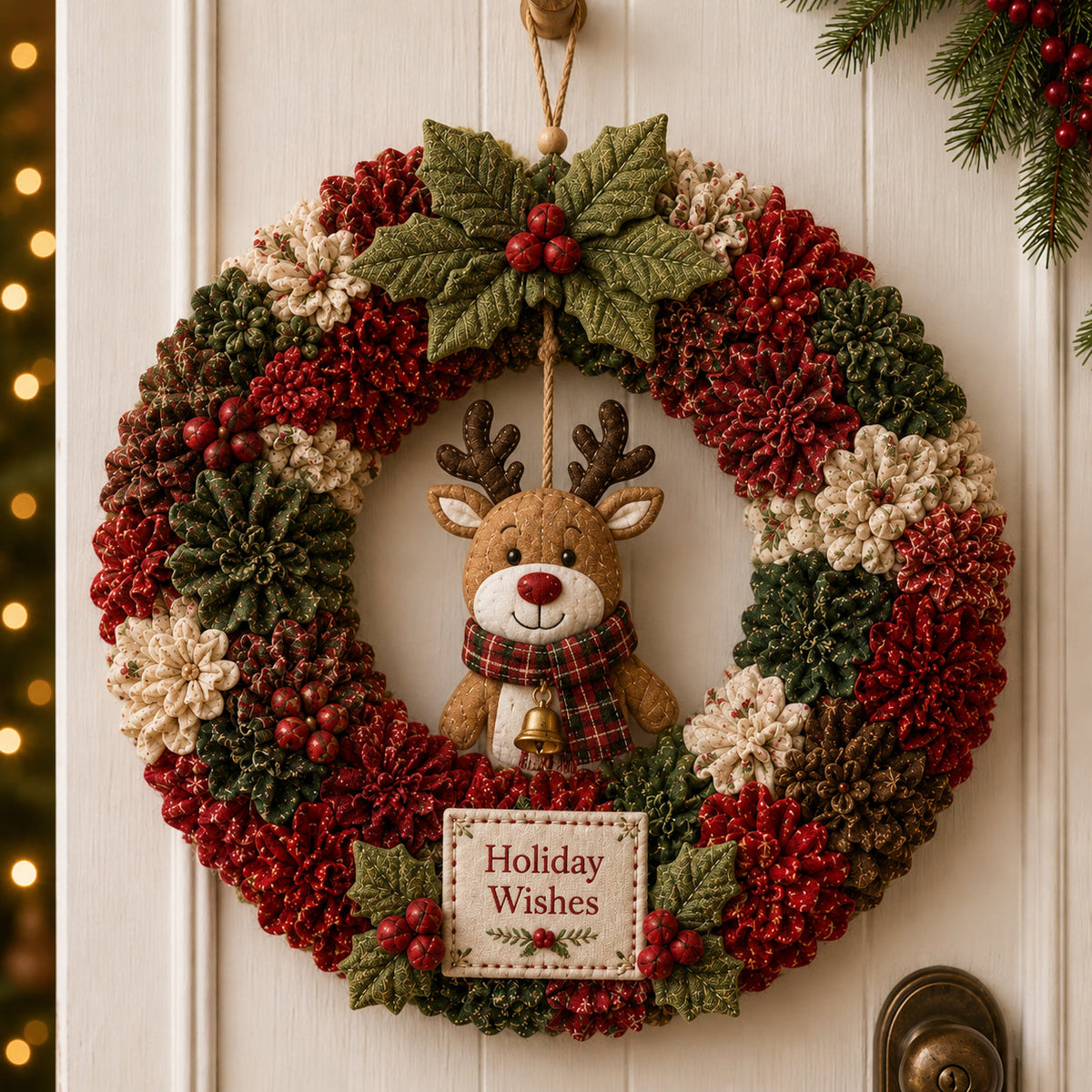 49% Off Last Day 🍅 3D Fabric Poke Wreath DIY Kit