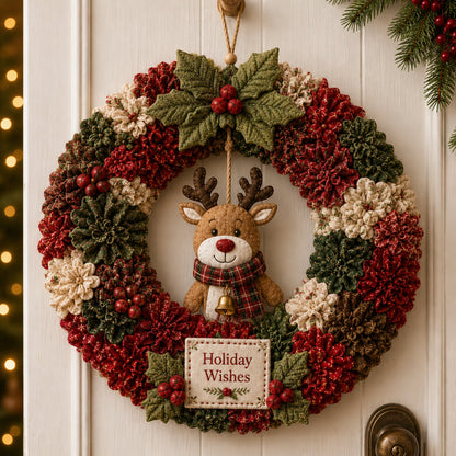 49% Off Last Day 🍅 3D Fabric Poke Wreath DIY Kit
