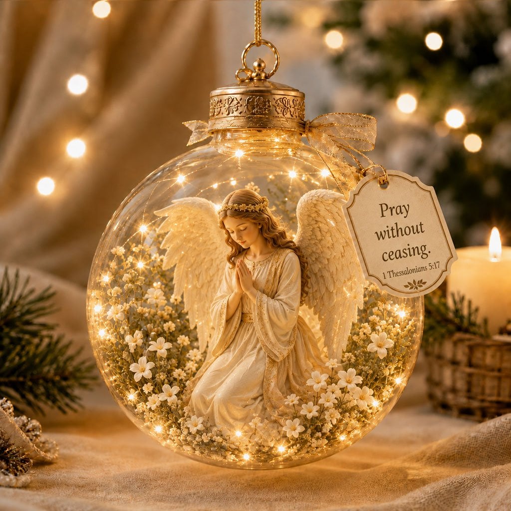 Illuminated Christian Scripture keepsake ornaments - product image 6