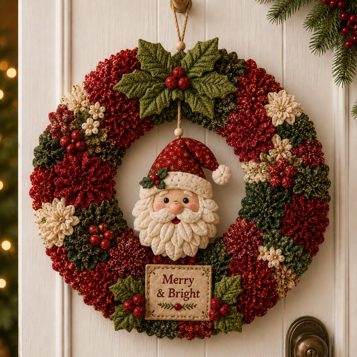 49% Off Last Day 🍅 3D Fabric Poke Wreath DIY Kit