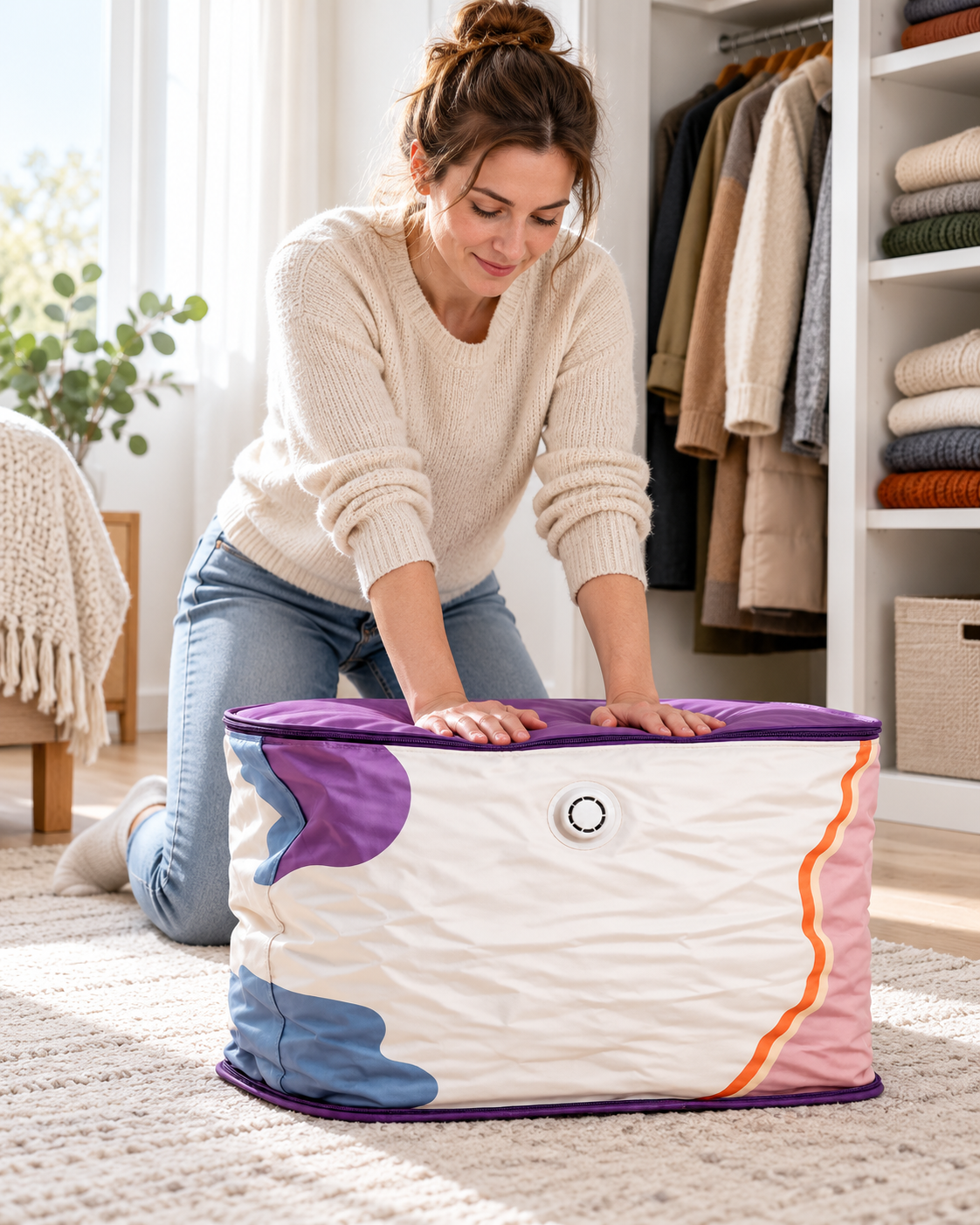2026 HOT SALE🥥 50% OFF! 🔥No‑Pump Vacuum Storage Bags – Press & seal, no pump needed.