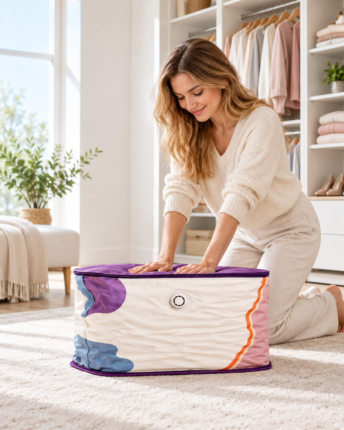 2026 HOT SALE🥥 50% OFF! 🔥No‑Pump Vacuum Storage Bags – Press & seal, no pump needed.