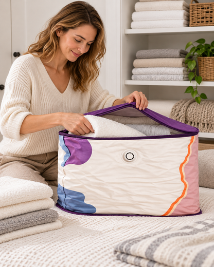2026 HOT SALE🥥 50% OFF! 🔥No‑Pump Vacuum Storage Bags – Press & seal, no pump needed.
