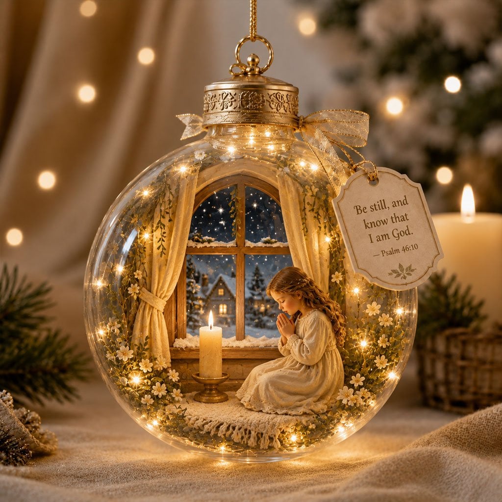 Illuminated Christian Scripture keepsake ornaments - product image 9